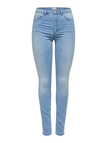 Damen ONLY Skinny Fit Jeans Stretch Denim Hose Basic ONLROYAL High Waist Röhrenjeans Bio Baumwolle, Farben:Hellblau,...