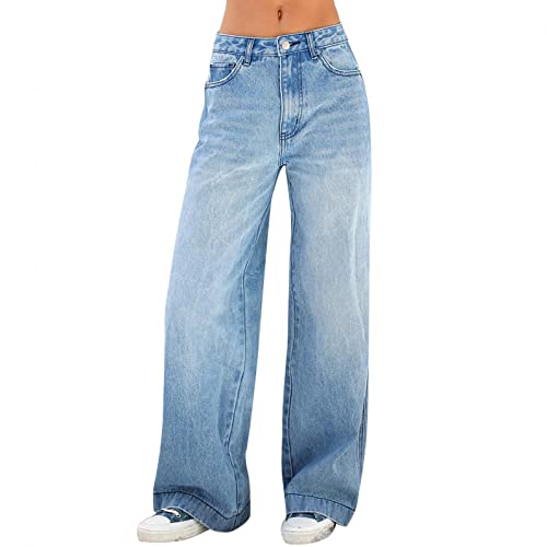 Jeans Damen High Waist Skinny Y2K Jeanshose Destroyed Hole Denim Pants Stretch Jeanshose Löcher Elegant Röhrenjeans...